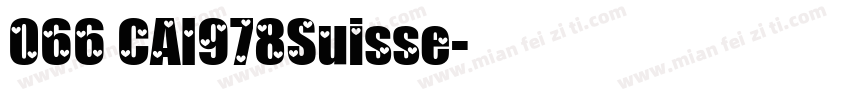 066 CAI978Suisse字体转换